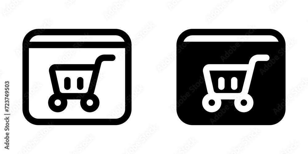 Editable online store website vector icon. SEO, marketing, business. Part of a big icon set family. Perfect for web and app interfaces, presentations, infographics, etc Editable online store website vector icon. SEO, marketing, business. Part of a big icon set family. Perfect for web and app interfaces, presentations, infographics, etc