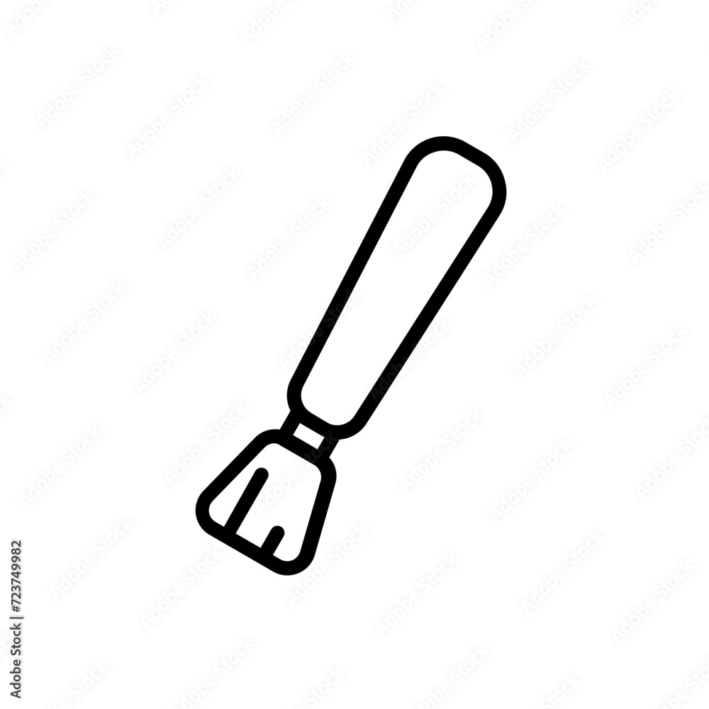 makeup brush line icon makeup brush line icon