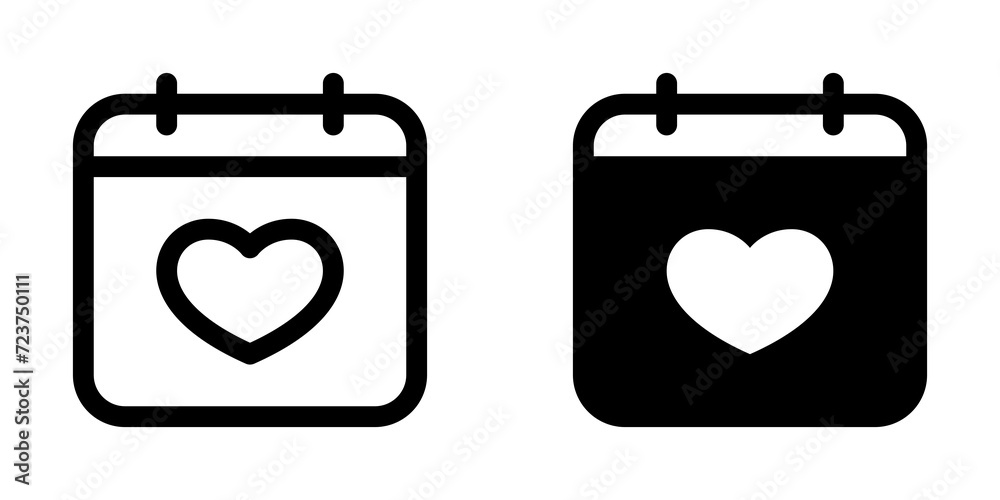 Editable wedding date vector icon. Wedding, valentine, love, celebration. Part of a big icon set family. Perfect for web and app interfaces, presentations, infographics, etc Editable wedding date vector icon. Wedding, valentine, love, celebration. Part of a big icon set family. Perfect for web and app interfaces, presentations, infographics, etc