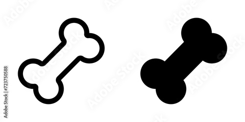 Editable dog chewing bone vector icon. Veterinary, animal, pet care, pet shop. Part of a big icon set family. Perfect for business, web and app interfaces, presentations, infographics, etc