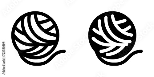 Editable yarn ball vector icon. Veterinary, animal, pet care, pet shop. Part of a big icon set family. Perfect for business, web and app interfaces, presentations, infographics, etc