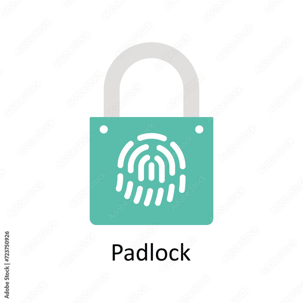 Padlock vector Flat icon style illustration. EPS 10 File Padlock vector Flat icon style illustration. EPS 10 File