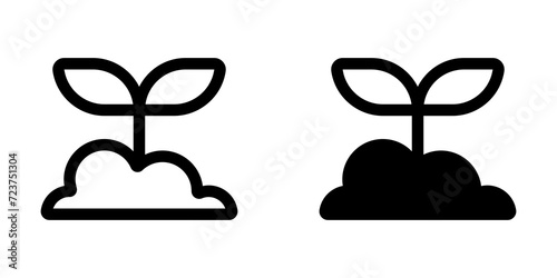 Editable seedling, plant vector icon. Nature, gardening, farming. Part of a big icon set family. Perfect for web and app interfaces, presentations, infographics, etc
