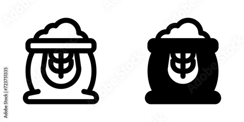 Editable flour, wheat, sack vector icon. Food, farm, grocery, harvest. Part of a big icon set family. Perfect for web and app interfaces, presentations, infographics, etc