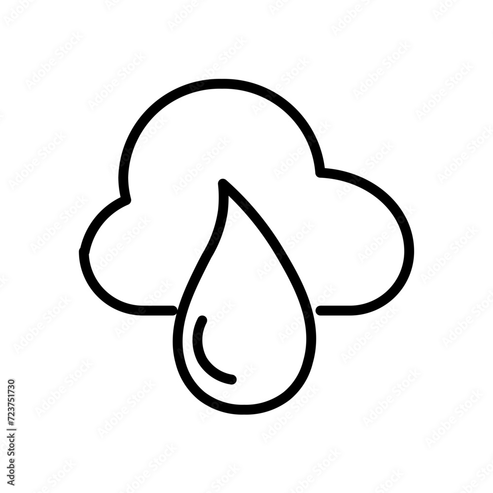rainwater line icon rainwater line icon