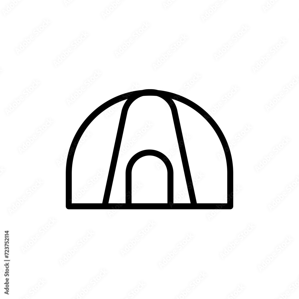 tent line icon tent line icon