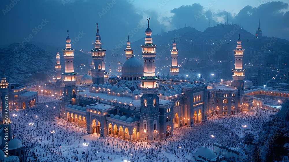 Snowy Night at the Mosque: A Glimpse of the Monthly Event Generative AI