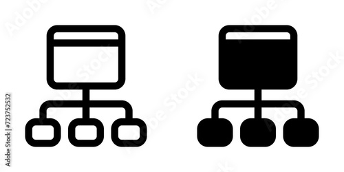 Editable sitemap, hierarchy vector icon. Part of a big icon set family. Perfect for web and app interfaces, presentations, infographics, etc