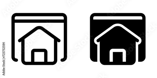 Editable homepage, landing page vector icon. Part of a big icon set family. Perfect for web and app interfaces, presentations, infographics, etc