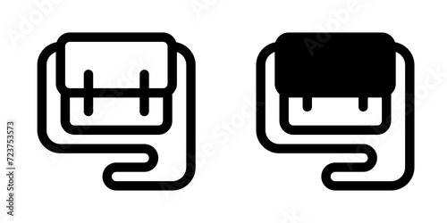 Editable sling bag vector icon. Clothing, fashion, apparel. Part of a big icon set family. Perfect for web and app interfaces, presentations, infographics, etc