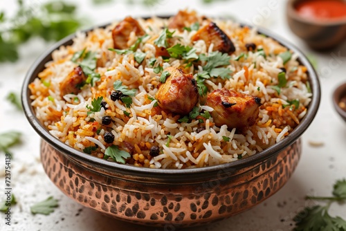 Rice and Chicken Bowl: A Delicious Meal for the Month of Ramadan Generative AI