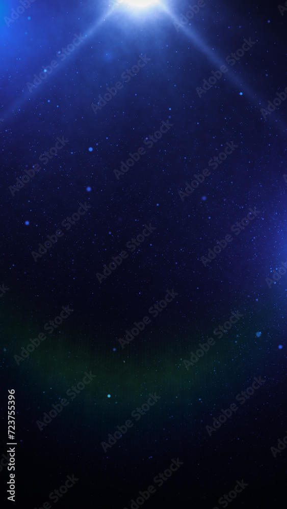Starry sky, Milky Way background, blue space stars
