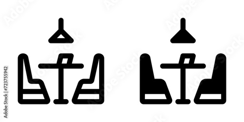 Editable restaurant seat vector icon. Food, restaurant. Part of a big icon set family. Perfect for web and app interfaces, presentations, infographics, etc