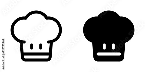 Editable chef's hat vector icon. Food, restaurant. Part of a big icon set family. Perfect for web and app interfaces, presentations, infographics, etc