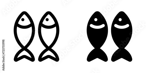 Editable fish, seafood vector icon. Food, restaurant. Part of a big icon set family. Perfect for web and app interfaces, presentations, infographics, etc