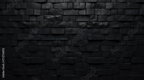 Brick wall background, vantablack colorful grunge texture or pattern for design. Generative ai
