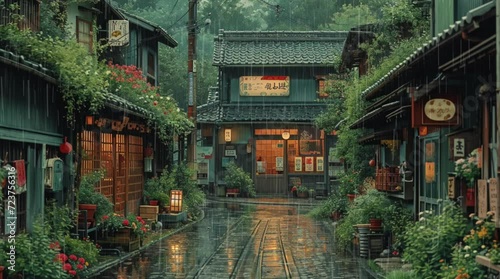 ジブリの世界、日本の田舎の風景、ローファイ