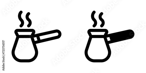 Editable ibrik, turkish coffee pot vector icon. Cafe, coffee shop, restaurant, drink, beverages. Part of a big icon set family. Perfect for web and app interfaces, presentations, infographics, etc