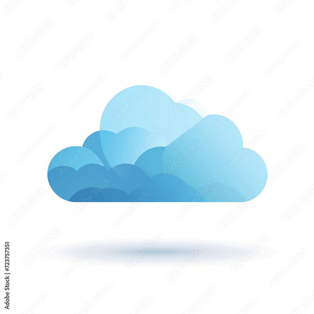 Wolken als Zeichnung in Pastell blauen Farben als Hintergrund Wolken als Zeichnung in Pastell blauen Farben als Hintergrund