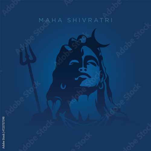 Maha Shivratri with Shivling, Lingam, Moon, Night Sky, silhouette photo