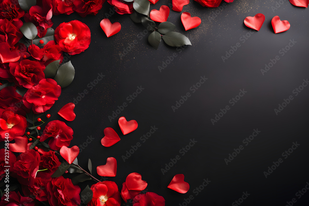 valentines background with hearts valentines background with hearts