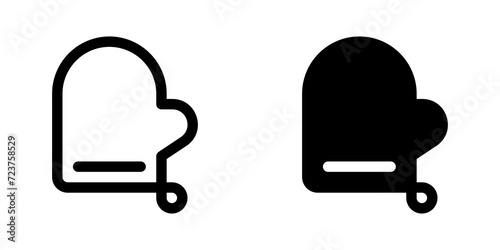 Editable oven mitten vector icon. Part of a big icon set family. Perfect for web and app interfaces, presentations, infographics, etc