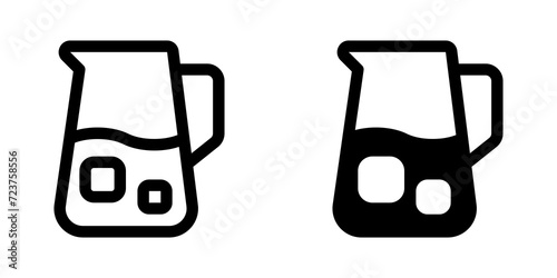 Editable lemonade jug, juice carafe vector icon. Part of a big icon set family. Perfect for web and app interfaces, presentations, infographics, etc