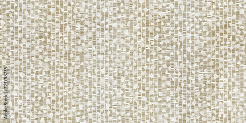 Noduled grunge texture of a seamless beige boucle pattern. Background upholstery fabric made of cotton or wool. Vector-based artwork. Fluffy carpet with twill fibers photo