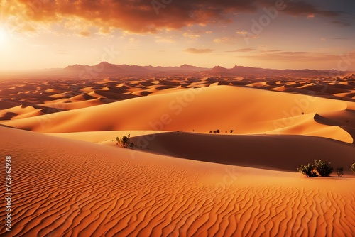 An Impressive Breathtaking Beauty of The Desert of Sahara  JPG 300Dpi 10800x7200 
