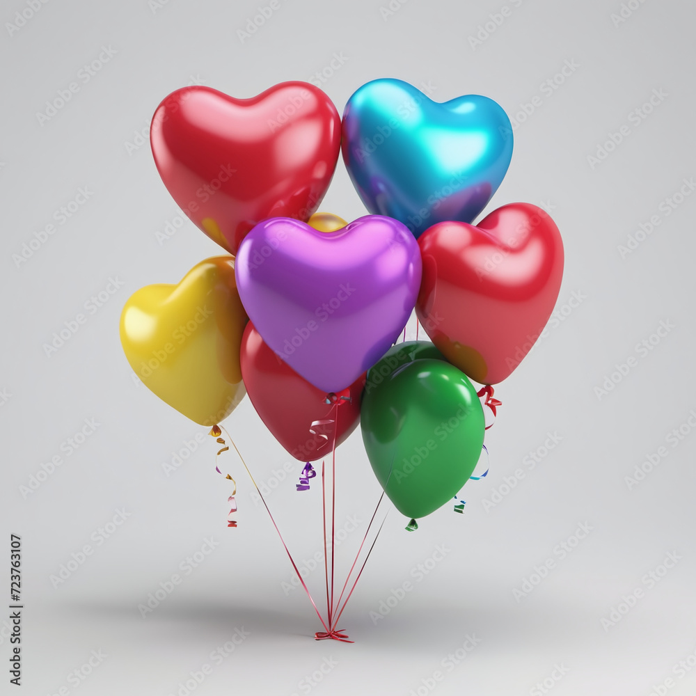 Valentine's day background with red balloons Heart shape. February 14, love. Romantic wedding greeting card.Women's, Mother's day. Valentine's day background with red balloons Heart shape. February 14, love. Romantic wedding greeting card.Women's, Mother's day.