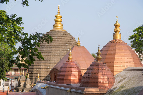Top view of the Kamakhya Mandir temple in Guwahati, Assam state, North East India photo