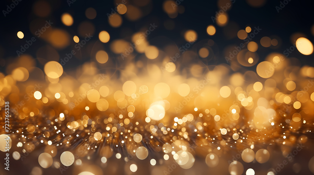 Featuring stunning soft bokeh lights and shiny elements. Abstract festive and new year background