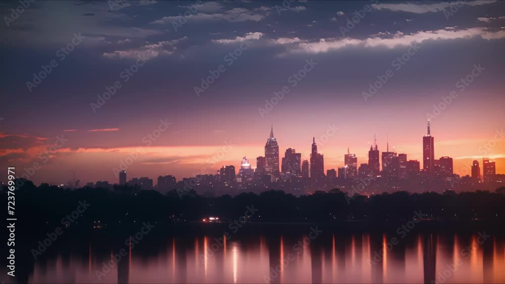 The transition from day to night is almost magical as the cityscape disappears into the shadows, leaving only the glimmering lights and the endless sky. The transition from day to night is almost magical as the cityscape disappears into the shadows, leaving only the glimmering lights and the endless sky.