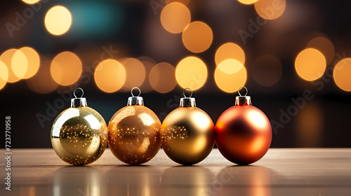 Luxurious shiny Christmas ball decoration, Christmas and New Year ornaments background