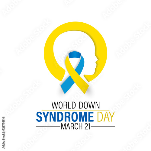 Free Download World Down Syndrome Day on 21 March . Greeting card, poster, flyer and Banner, background design. - GFXLoad