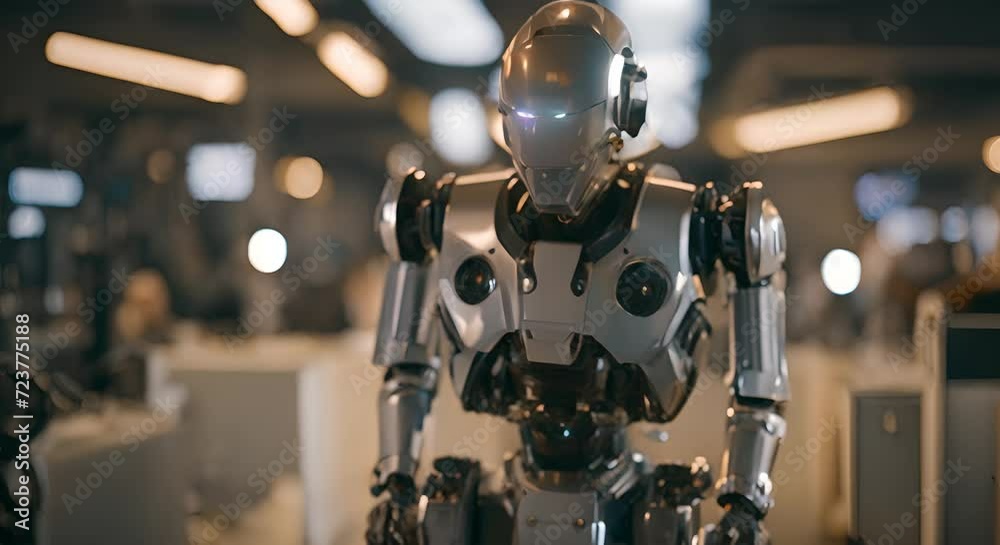 Portrait of woman ai robot Artificial intelligence concept Portrait of woman ai robot Artificial intelligence concept