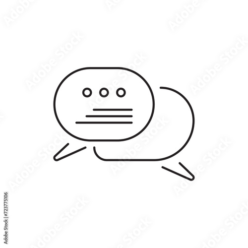 Speaking icon set. Communication icons collection. Containing discussion, speech bubble, talking and consultation. Speak icons Pixel perfect. Mobile, message, support, ....