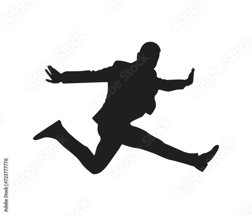  vector hand drawn people falling down silhouette 
