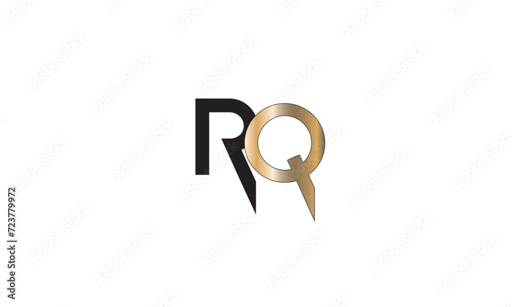 RQ, QR, R, Q Abstract Letters Logo Monogram RQ, QR, R, Q Abstract Letters Logo Monogram