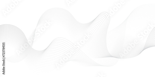  Abstract grey wavy lines Digital frequency track equalizer background. Curved wave smooth stripe seamless pattern. Wave lines created using blend tool. graphic design template banner business wave.