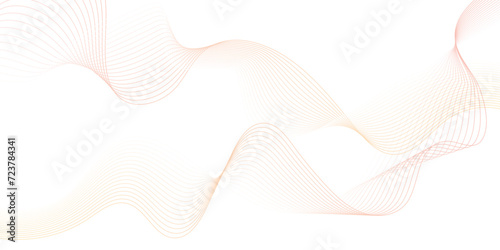  Abstract orange wavy lines Digital frequency track equalizer background. Curved wave smooth stripe seamless pattern. Wave lines created using blend tool. graphic design template banner business wave.