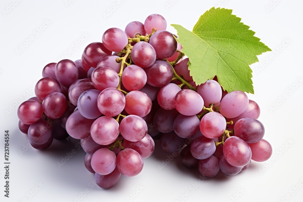 top view red grape fruit isolated on white background top view red grape fruit isolated on white background