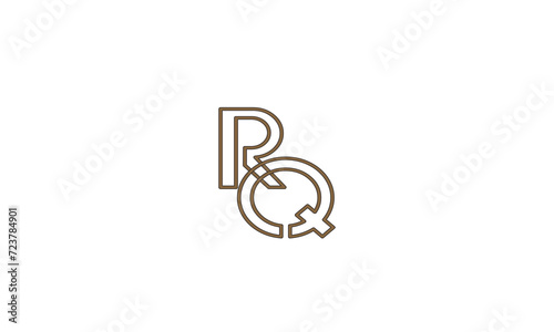  RQ, QR, R, Q Abstract Letters Logo Monogram