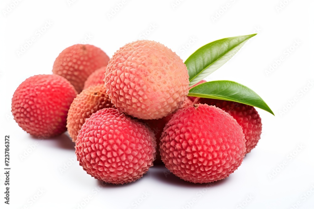 lychee isolated on white background. lychee isolated on white background.