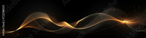 Black premium abstract background with luxury dark lines and darkness geometric shapes. photo