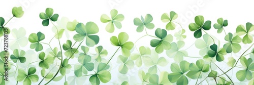 colorful seamless pattern with clover photo