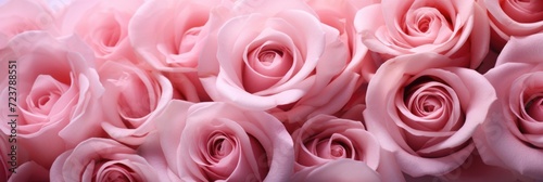 colorful background of pink roses