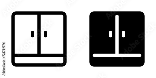 Editable cupboard, cabinet, vector icon. Part of a big icon set family. Perfect for web and app interfaces, presentations, infographics, etc