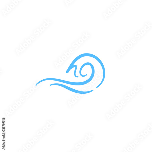 Wave Sea Doodle Icon