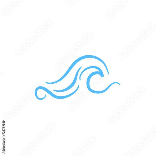 Wave Sea Doodle Icon
